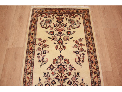 Perserteppich Sarough Läufer 414x87 cm Beige