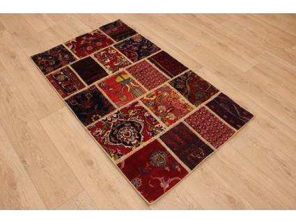 Persian carpet "PATCHWORK"  virgin wool 149x89 cm