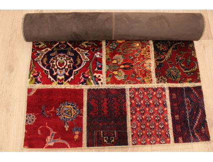 Persian carpet "PATCHWORK"  virgin wool 149x89 cm