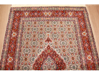 Persian carpet Moud with silk 145x92 cm Beige