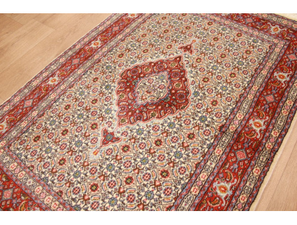 Persian carpet Moud with silk 145x92 cm Beige