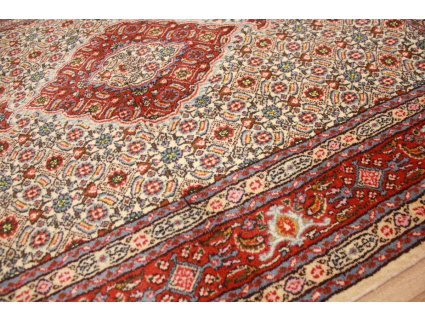 Persian carpet Moud with silk 145x92 cm Beige