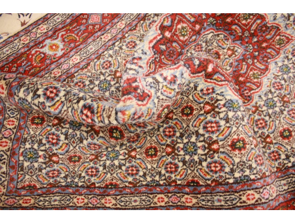 Persian carpet Moud with silk 145x92 cm Beige