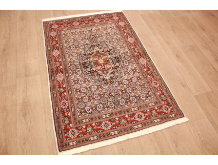 Persian carpet Moud with silk 144x95 cm Beige