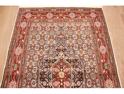 Persian carpet Moud with silk 144x95 cm Beige