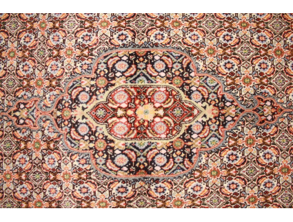 Persian carpet Moud with silk 144x95 cm Beige