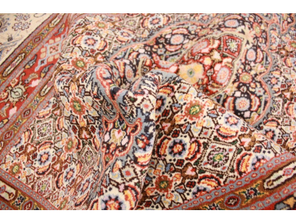 Persian carpet Moud with silk 144x95 cm Beige