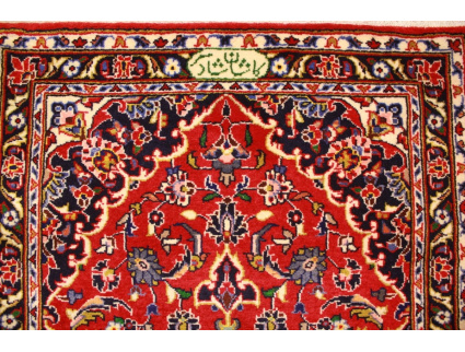 Persian carpet Kashan oriental Rug 126x70 cm