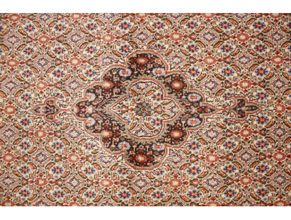 Persian carpet Moud with silk 144x91 cm Beige