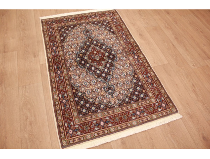 Persian carpet Moud with silk 150x94 cm Beige