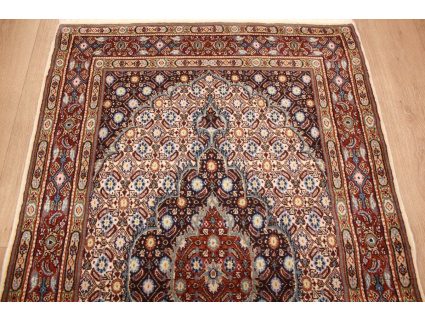 Persian carpet Moud with silk 150x94 cm Beige