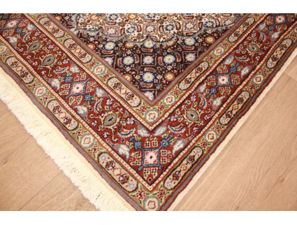 Persian carpet Moud with silk 150x94 cm Beige