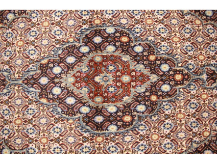 Persian carpet Moud with silk 150x94 cm Beige