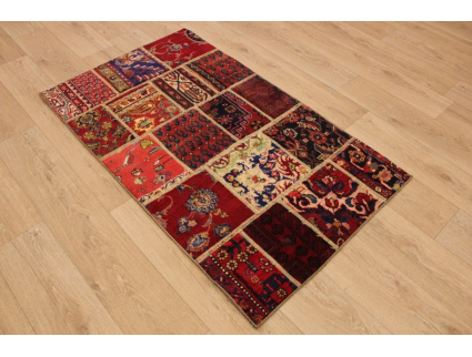 Persian carpet "PATCHWORK"  virgin wool 149x89 cm