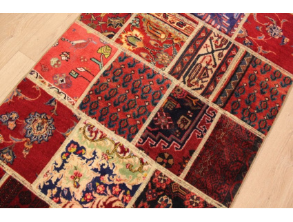 Persian carpet "PATCHWORK"  virgin wool 149x89 cm