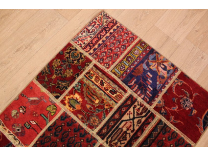 Persian carpet "PATCHWORK"  virgin wool 149x89 cm