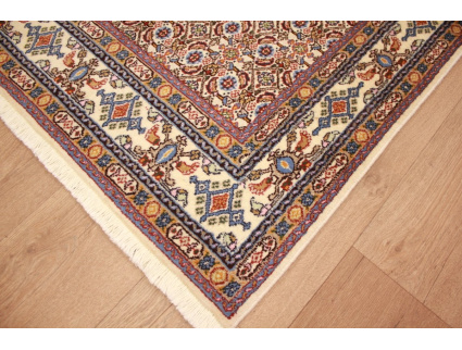 Persian carpet Moud with silk 147x97 cm Beige