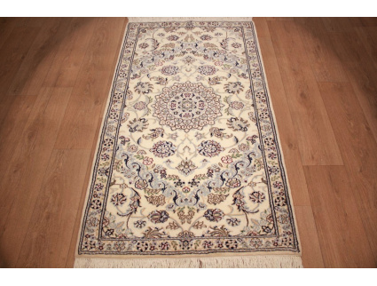 Perserteppich "Nain" 9la mit Seide 160x90 cm Beige