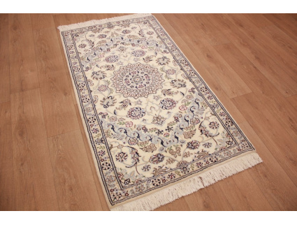 Perserteppich "Nain" 9la mit Seide 160x90 cm Beige