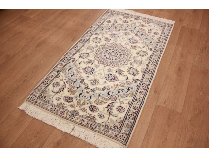 Perserteppich "Nain" 9la mit Seide 160x90 cm Beige