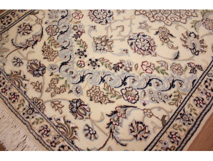 Perserteppich "Nain" 9la mit Seide 160x90 cm Beige