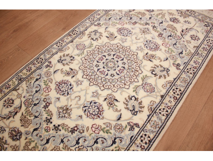 Perserteppich "Nain" 9la mit Seide 160x90 cm Beige