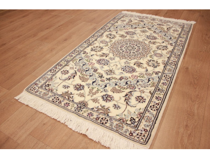 Perserteppich "Nain" 9la mit Seide 160x90 cm Beige