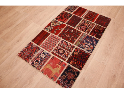 Patchwork Vintage modern carpet 149x89 cm Red