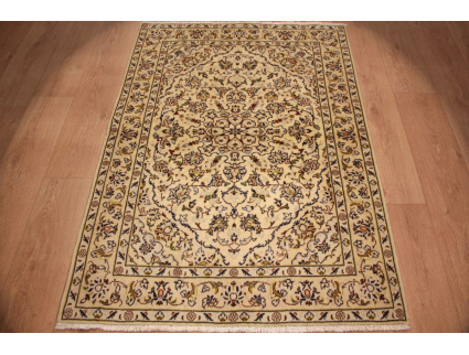 Perser Teppich "Kaschan" Orientteppich 149x104 cm Beige