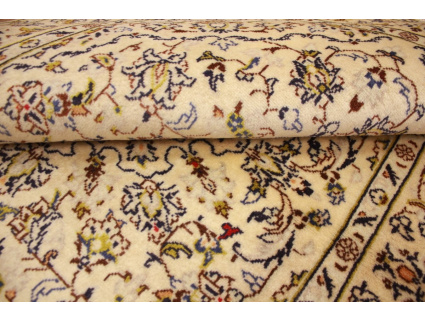 Persian carpet "Kashan" virgin wool 149x104 cm Beige