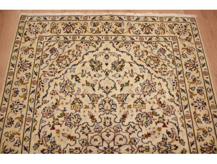 Persian carpet "Kashan" virgin wool 149x104 cm Beige