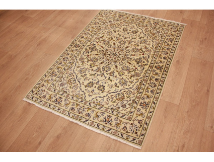 Perser Teppich "Kaschan" Orientteppich 149x104 cm Beige