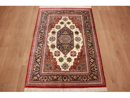 Persian carpet Ghom pure silk rug 119x80 cm