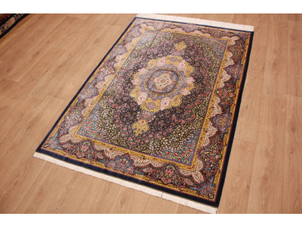 Exclusive Persian carpet Qum pure Silk 197x138 cm