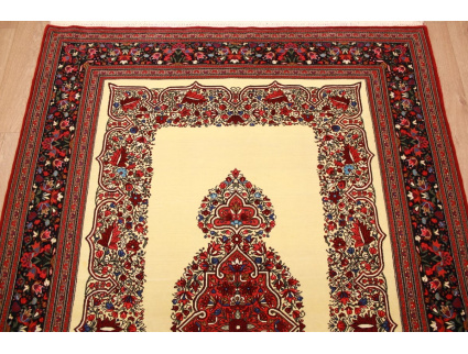 Persian carpet Ghom virgin wool 202x140 cm Beige