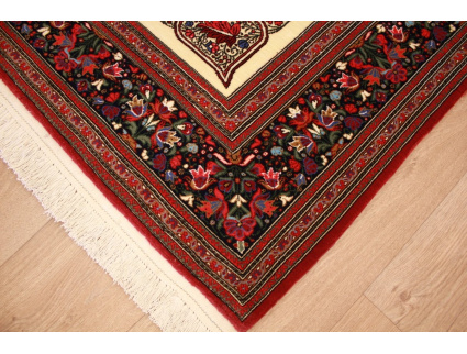 Persian carpet Ghom virgin wool 202x140 cm Beige