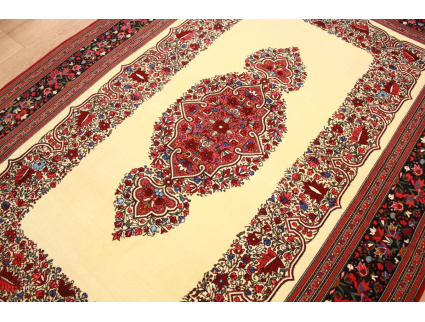 Persian carpet Ghom virgin wool 202x140 cm Beige