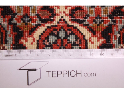 Perser Teppich Bidjar wollteppich 143x83 cm Rot