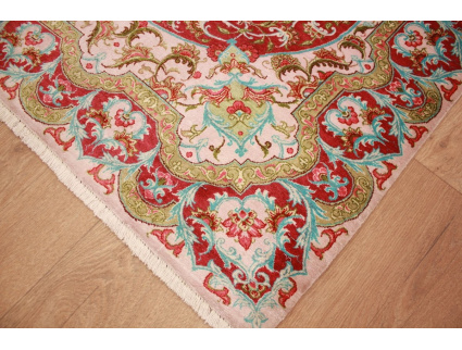 Persian carpet  Gom  pure silk rug 115x83 cm