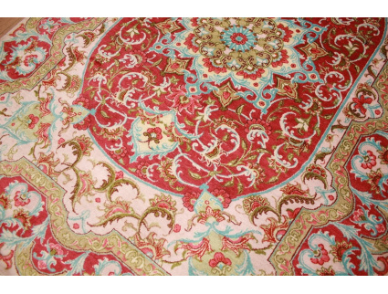 Persian carpet  Gom  pure silk rug 115x83 cm