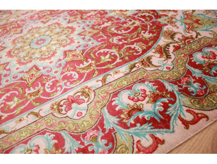 Persian carpet  Gom  pure silk rug 115x83 cm