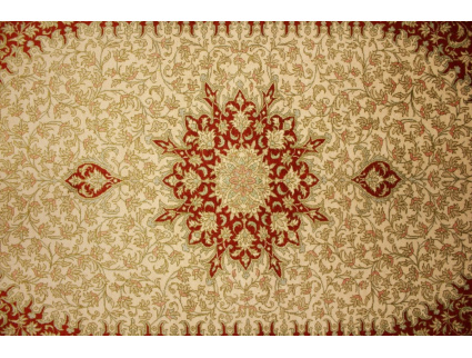 Persian carpet Ghom pure silk rug 119x78 cm