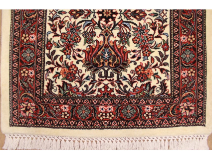 Persian carpet "Bidjar" very fine with Silk 291x78 cm Beige