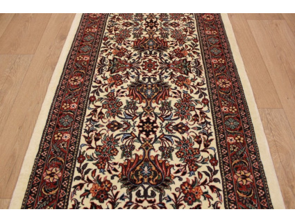 Persian carpet "Bidjar" very fine with Silk 291x78 cm Beige