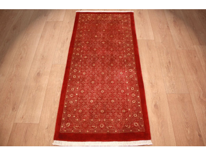 Persian carpet Bidjar wool carpet 147x68 cm Red