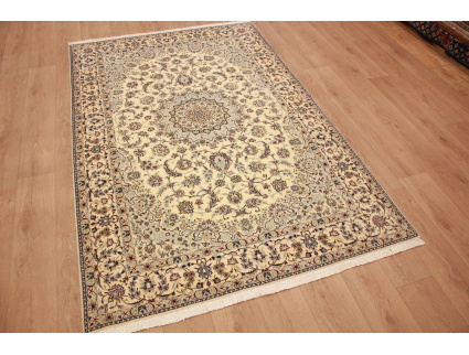 Persian carpet Nain 6la with silk 246x157 cm