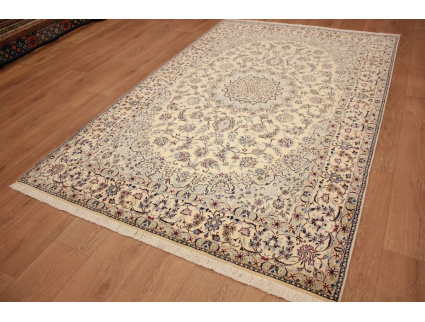 Persian carpet Nain 6la with silk 246x157 cm