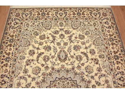 Persian carpet Nain 6la with silk 246x157 cm