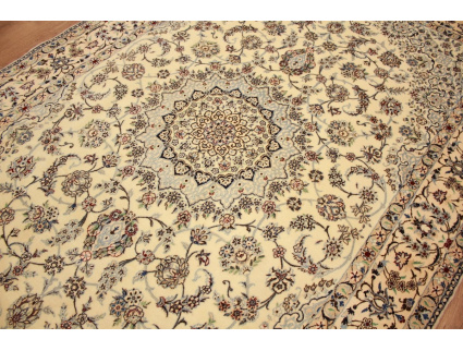 Persian carpet Nain 6la with silk 246x157 cm