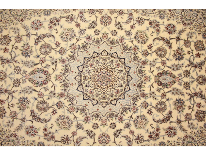 Persian carpet Nain 6la with silk 246x157 cm